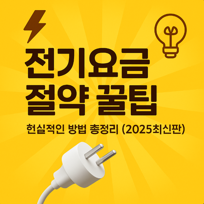 전기요금 절약 꿀팁